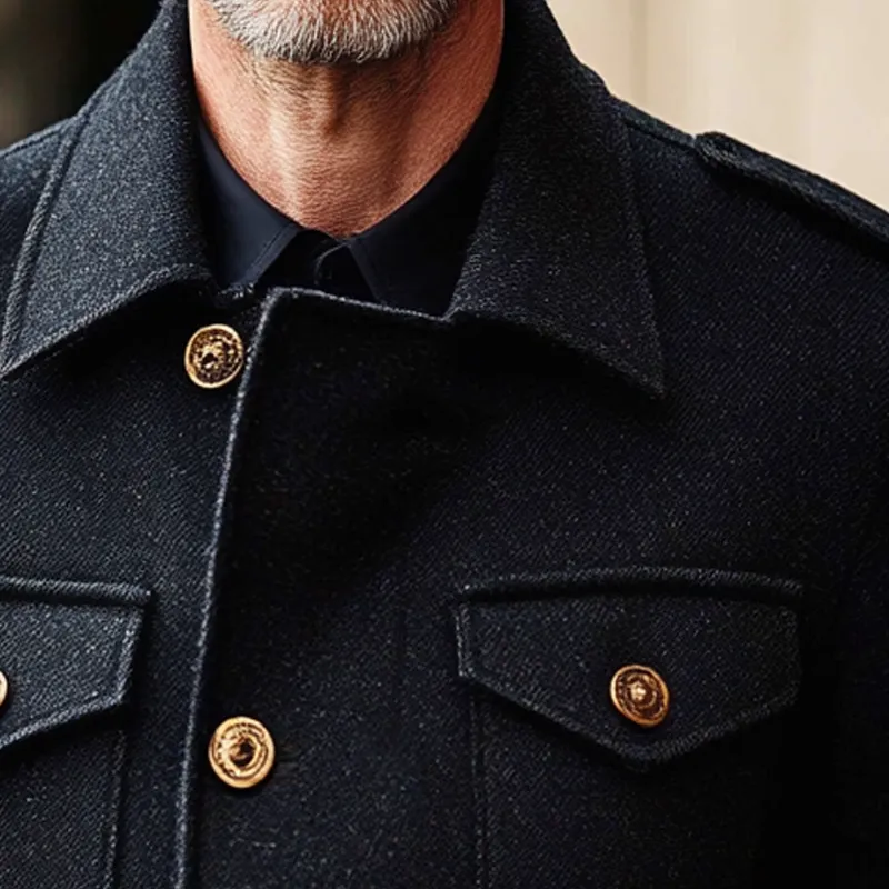 Men's Blended Multi-pocket Single-breasted Jacket MTA1521I2X sold by Manly product image thumbnail 2