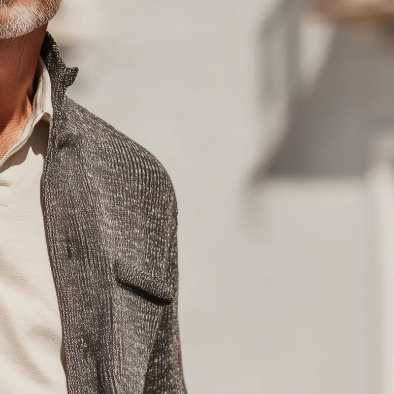 Men's Autumn Fashion Mixed Color Knitted Thin Cardigan MTA1612I7P sold by Manly product image thumbnail 4