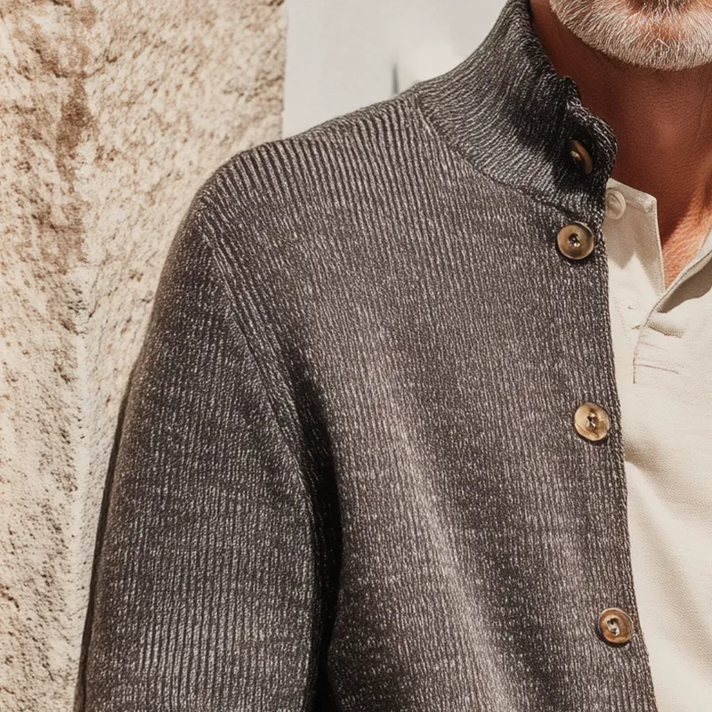 Men's Autumn Fashion Mixed Color Knitted Thin Cardigan MTA1612I7P sold by Manly product image thumbnail 3