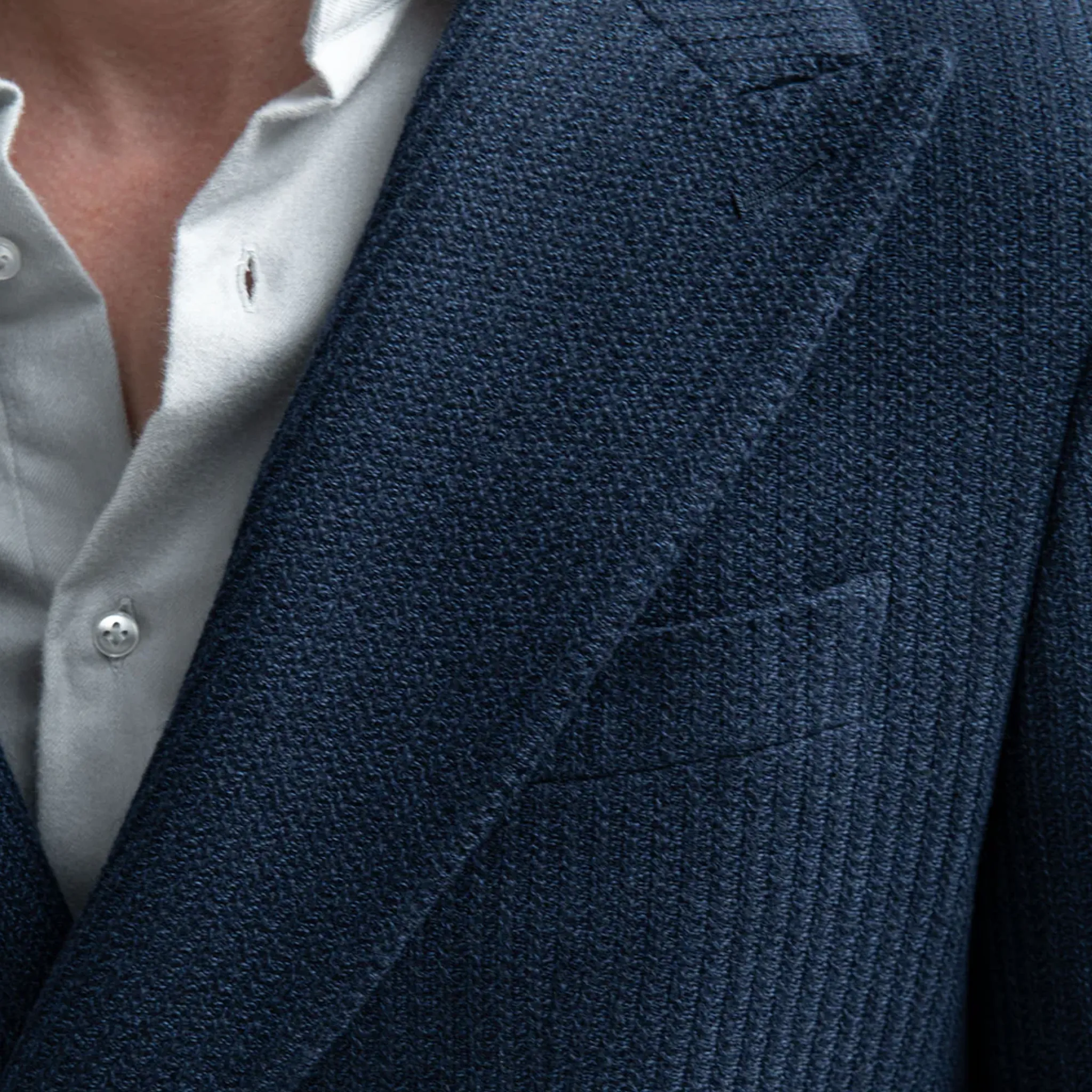 Men's Classic Light Business Textured Cotton Blend Double-breasted Blazer MTA1905I2K sold by Manly product image thumbnail 3