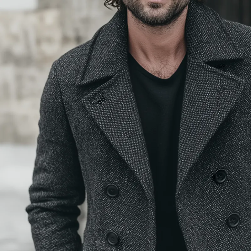 Men's Vintage Casual Double Breasted Lapel Jacket MTA1618I6TO sold by Manly product image thumbnail 3