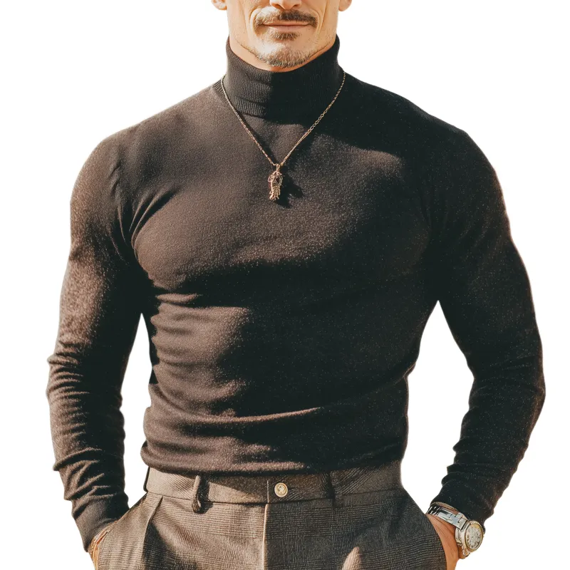 Men's Classic Business-style Stretch Turtleneck Sweater MTA1582I9U MTA1582I9U sold by Manly