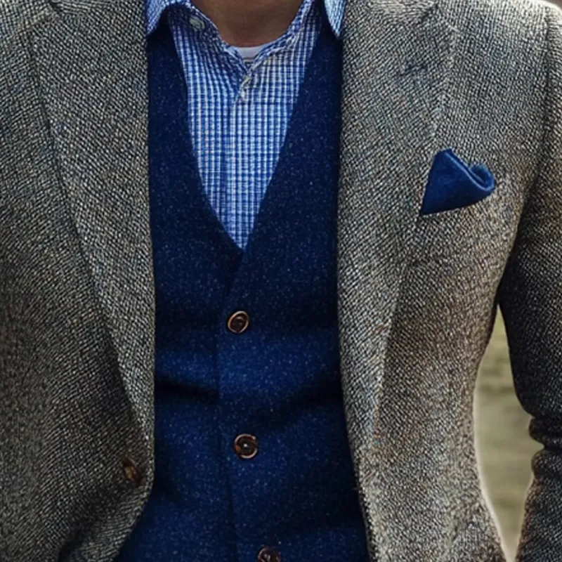 Men's Casual Lapel Three-button Blazer MTA2316I2X sold by Manly product image thumbnail 3