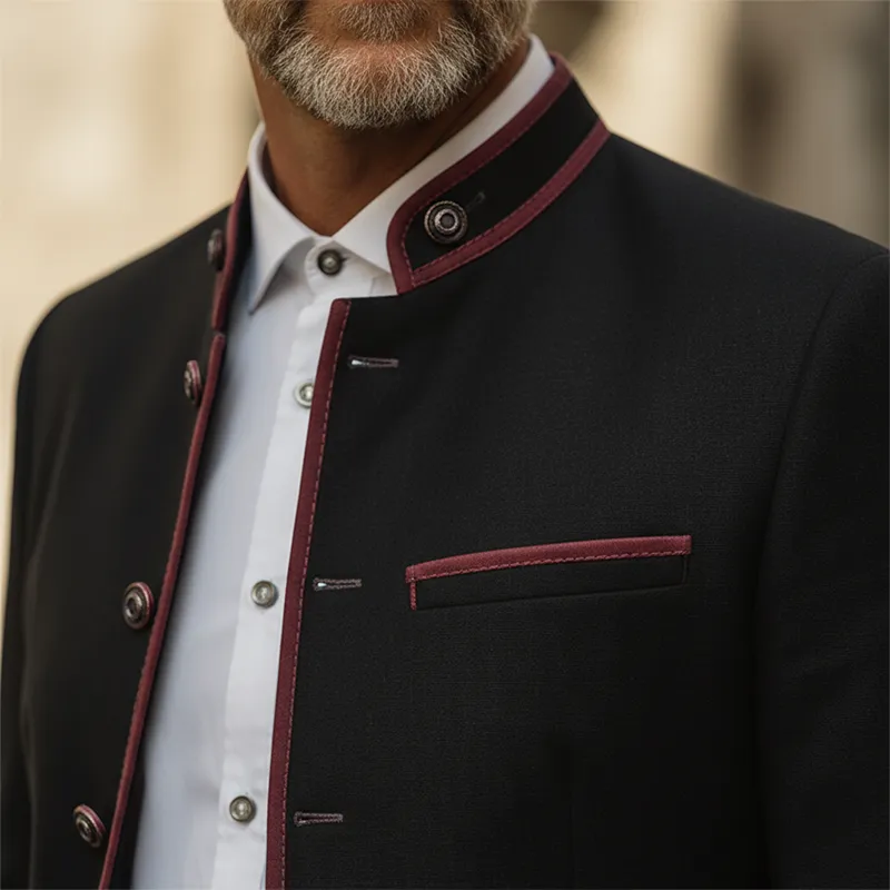 Men's Stylish Cotton-linen Blend Jacket For Autumn/winter (with Lining) MTA2302I4P sold by Manly product image thumbnail 3