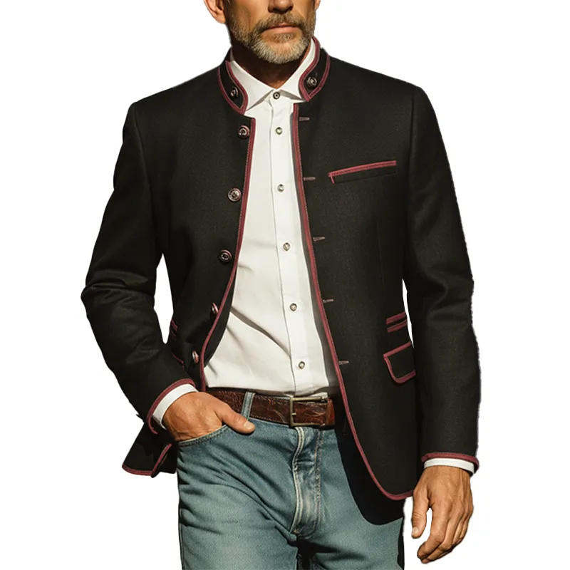 Men's Stylish Cotton-linen Blend Jacket For Autumn/winter (with Lining) MTA2302I4P sold by Manly