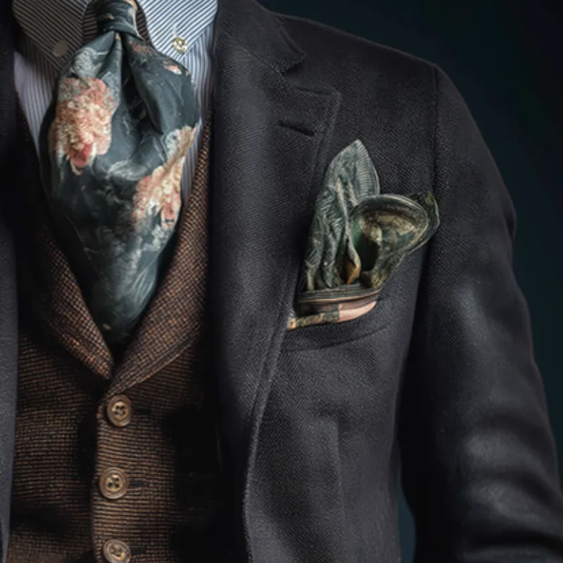 Men's Vintage Casual Washed Canvas Button Blazer MTA2238I5TO sold by Manly product image thumbnail 4