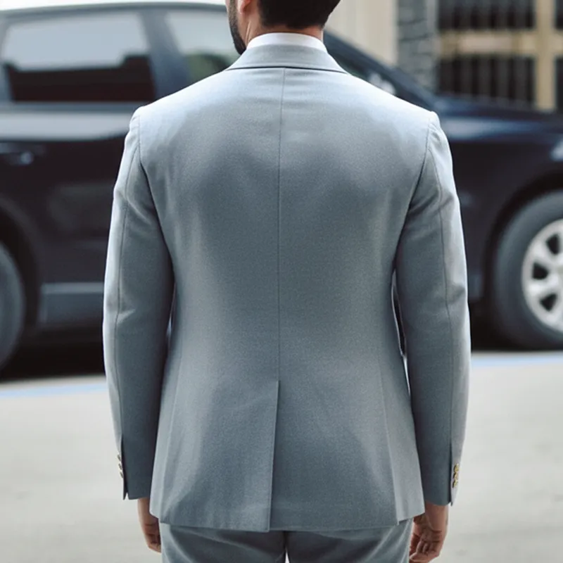 Men's Classic Business Double-breasted Blazer MTA2307I5U sold by Manly product image thumbnail 3