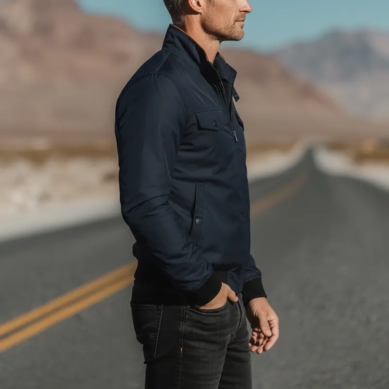 Men's Autumn And Winter Fashion Cotton Blend Casual Jacket (with Lining) MTA2331I3P sold by Manly product image thumbnail 4