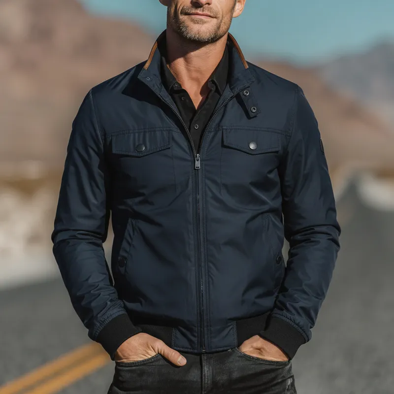 Men's Autumn And Winter Fashion Cotton Blend Casual Jacket (with Lining) MTA2331I3P sold by Manly product image thumbnail 2