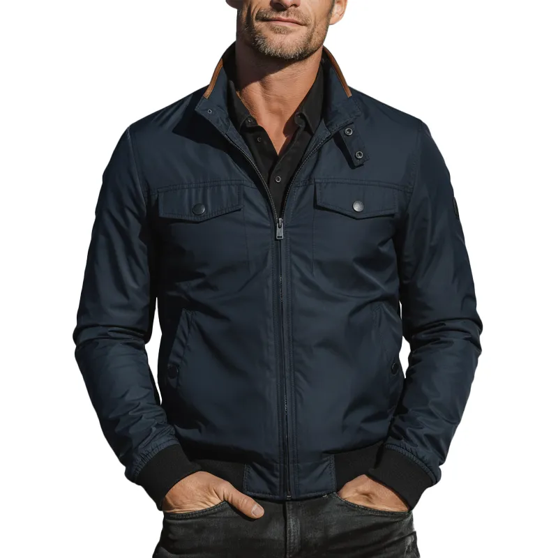 Men's Autumn And Winter Fashion Cotton Blend Casual Jacket (with Lining) MTA2331I3P sold by Manly
