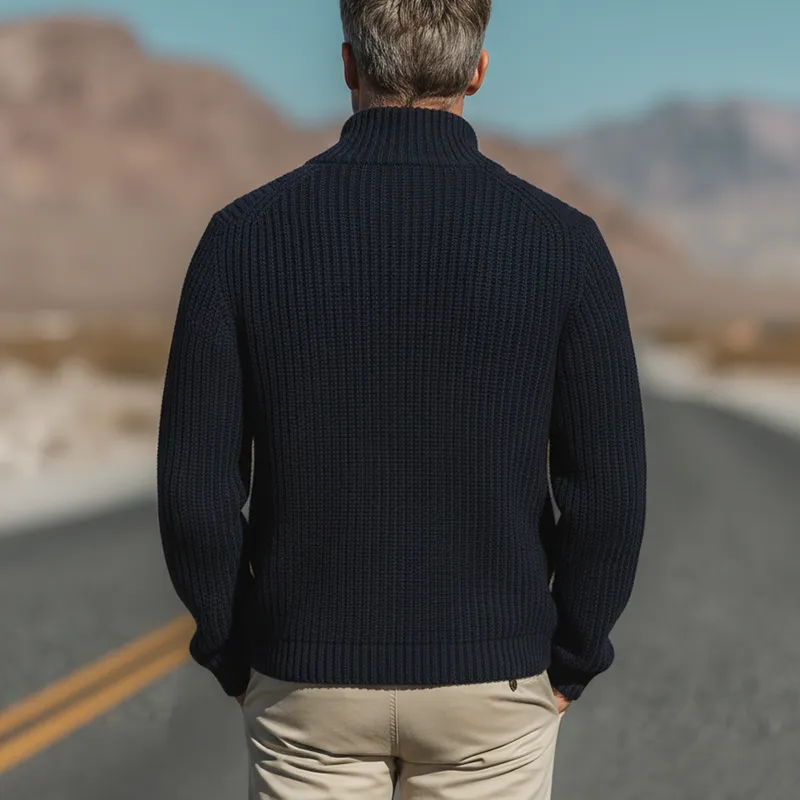 Men's Autumn And Winter Fashion Double-breasted Cotton Yarn Knitted Cardigan MTA2325I7P sold by Manly product image thumbnail 3