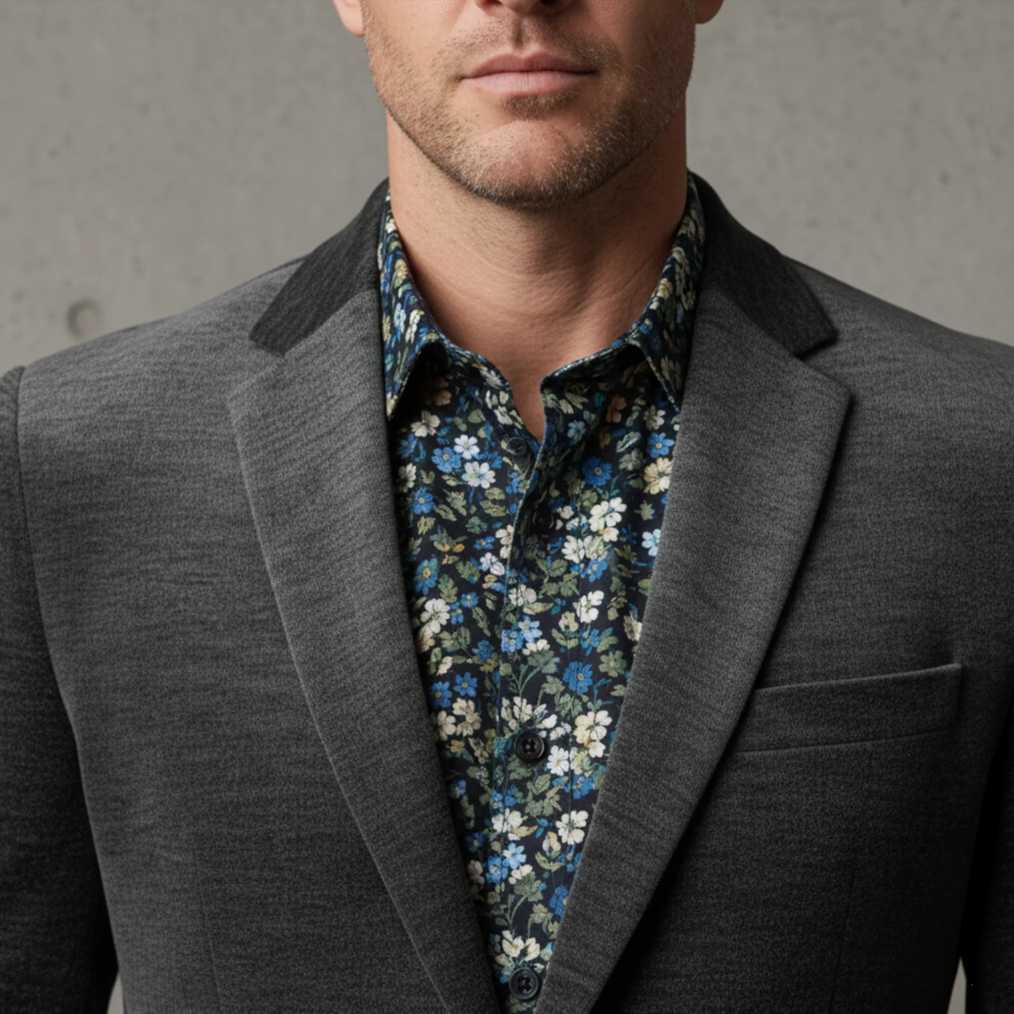 Men's Classic Light Business Chenille Blend Single-breasted Blazer MTA2231I4K sold by Manly product image thumbnail 5