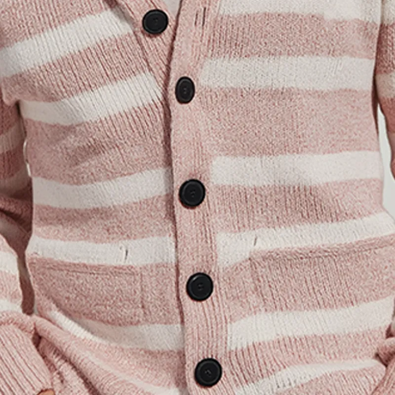 Men's Winter Fashion Striped Cotton Knitted Sweater Cardigan MTA2266I7P sold by Manly product image thumbnail 3