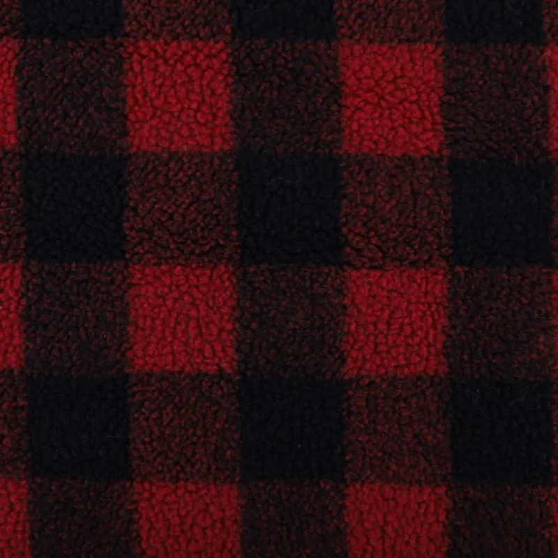 Men's Retro Casual Warm Plaid Print Plush Stand Collar Button Jacket MTA2523I2TO sold by Manly product image thumbnail 3