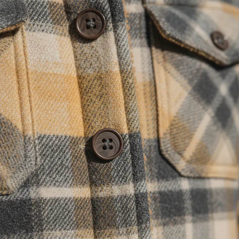 Men's Winter Fashion Plaid Polar Fleece Lined Shirt Jacket MTA2545I2P sold by Manly product image thumbnail 5