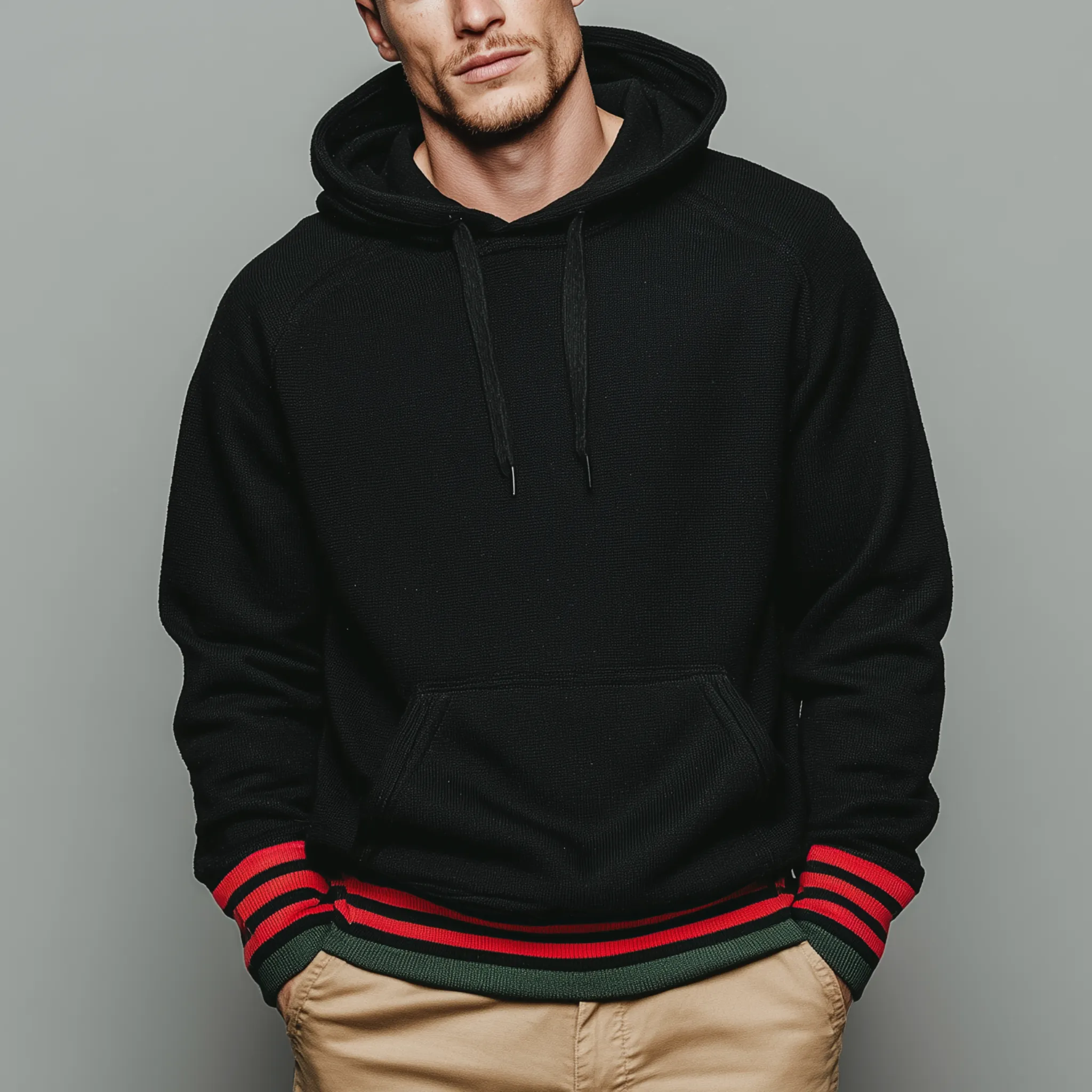 Men's Classic Casual Cotton Blend Loose Hoodie MTA3023I4K sold by Manly product image thumbnail 2