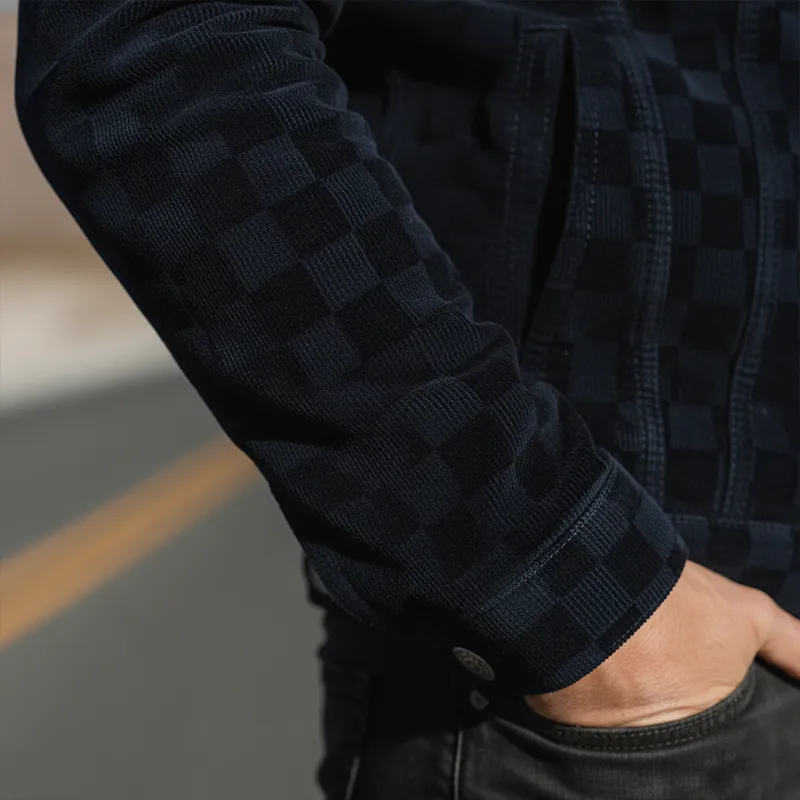 Men's Classic Vintage 3D Checkered Corduroy Jacket MTA3093I4P sold by Manly product image thumbnail 4