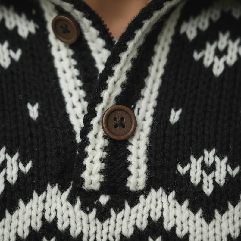 Men's Stylish Winter Fair Isle-style Knitted Jacquard Cotton Sweater MTA3065I5P sold by Manly product image thumbnail 4