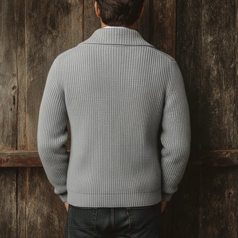 Men's Autumn And Winter Fashion Double-breasted Lapel Cotton Yarn Knitted Sweater MTA2808I5P sold by Manly product image thumbnail 3