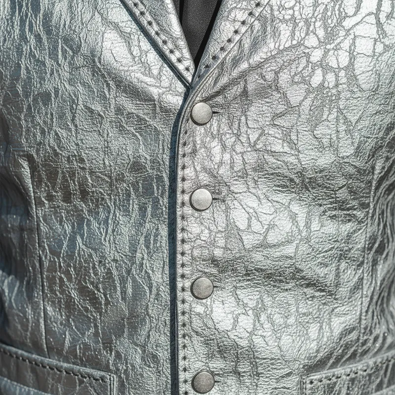 Men's Retro Textured PU Leather Classic Suit Vest MTA2965I5P sold by Manly product image thumbnail 3