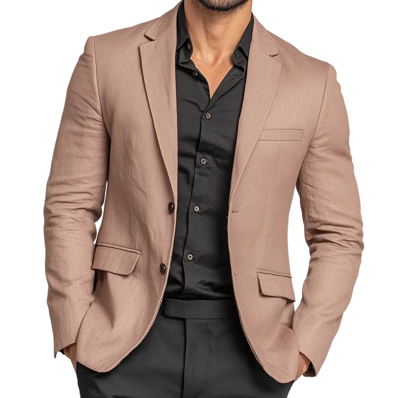 Men's Vintage Casual Solid Color Button Blazer MTA2469I1TO sold by Manly