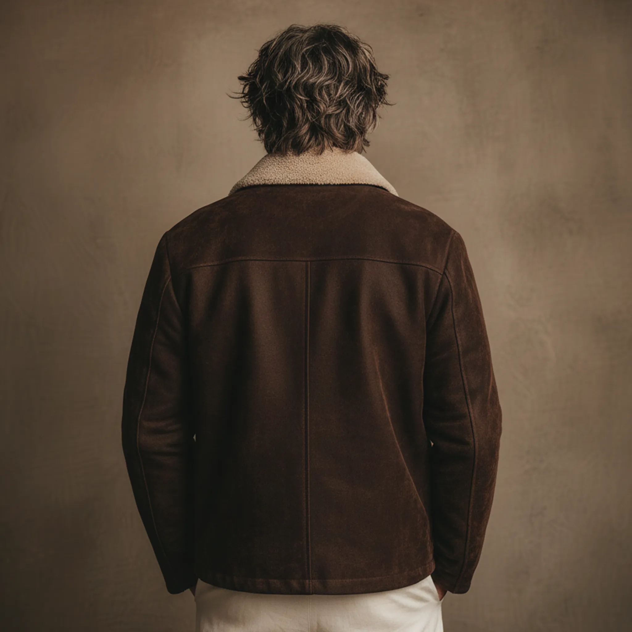 Men's Classic Vintage Detachable Fur Collar Faux Suede Multi-pocket Jacket MTA1000J3K sold by Manly product image thumbnail 5