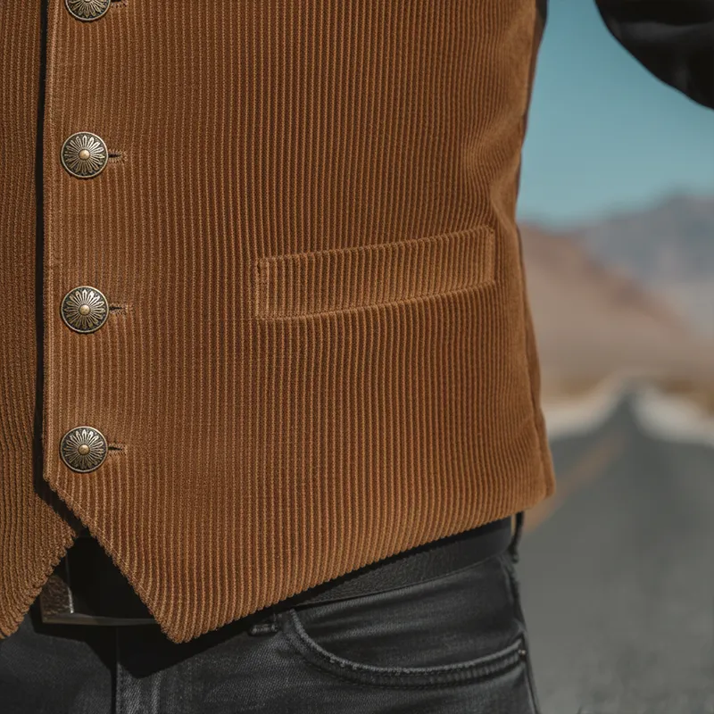 Men's Winter Fashion Corduroy Classic Vest MTA1142J6P sold by Manly product image thumbnail 5