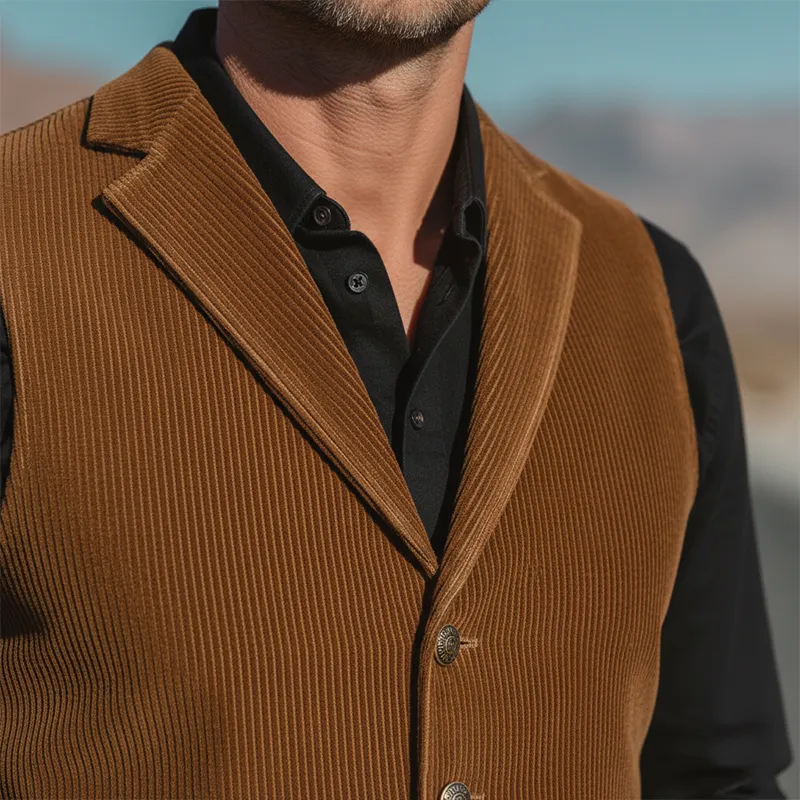Men's Winter Fashion Corduroy Classic Vest MTA1142J6P sold by Manly product image thumbnail 3
