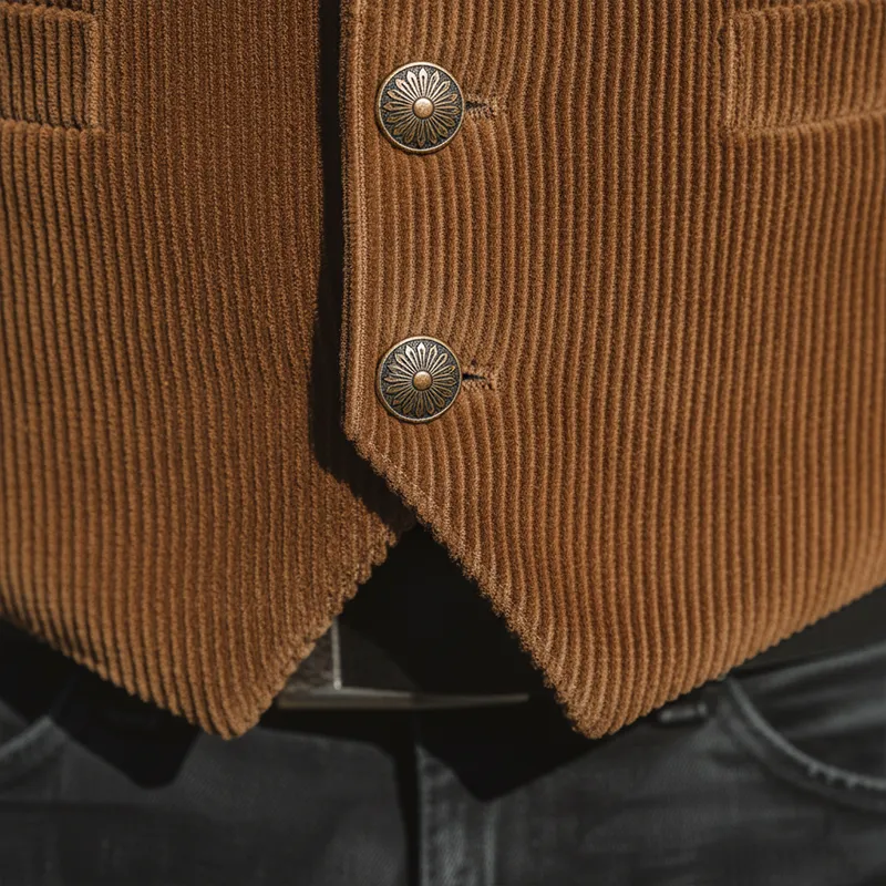 Men's Winter Fashion Corduroy Classic Vest MTA1142J6P sold by Manly product image thumbnail 4