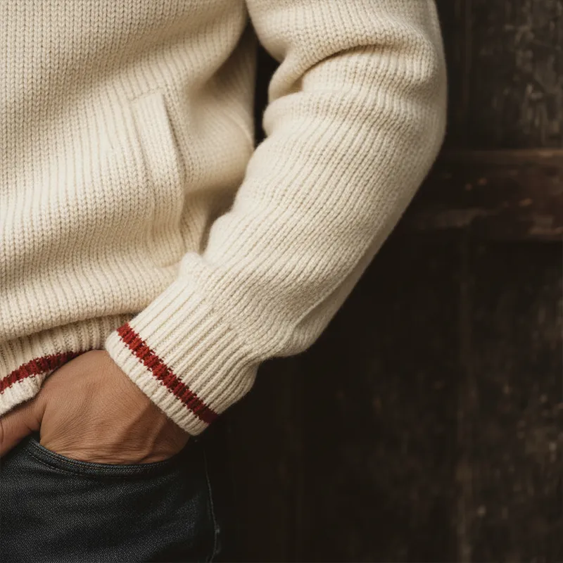 Men's Winter Fashion Cotton Yarn Knitted Simple Contrast Color Zipper Sweater Cardigan MTA1346J0P sold by Manly product image thumbnail 5