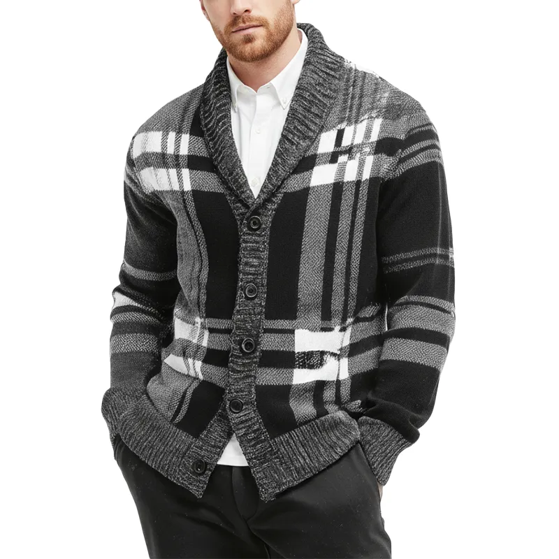 Men's Winter Simple And Elegant Button-down Cotton Knitted Cardigan MTA1645J8P sold by Manly