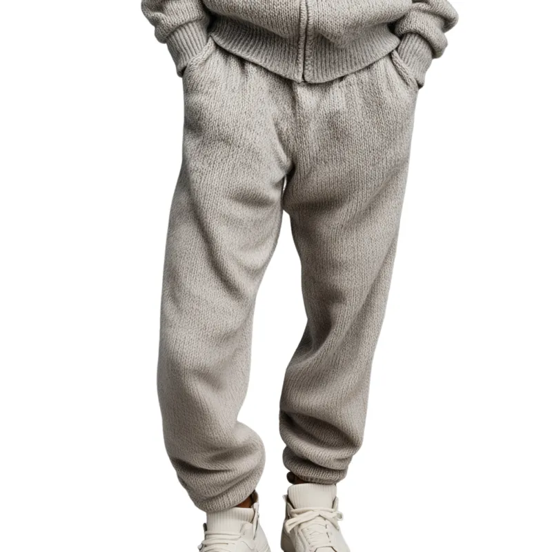 Men's Classic Casual Elastic Waist Knit Trousers MTA1555J5K sold by Manly