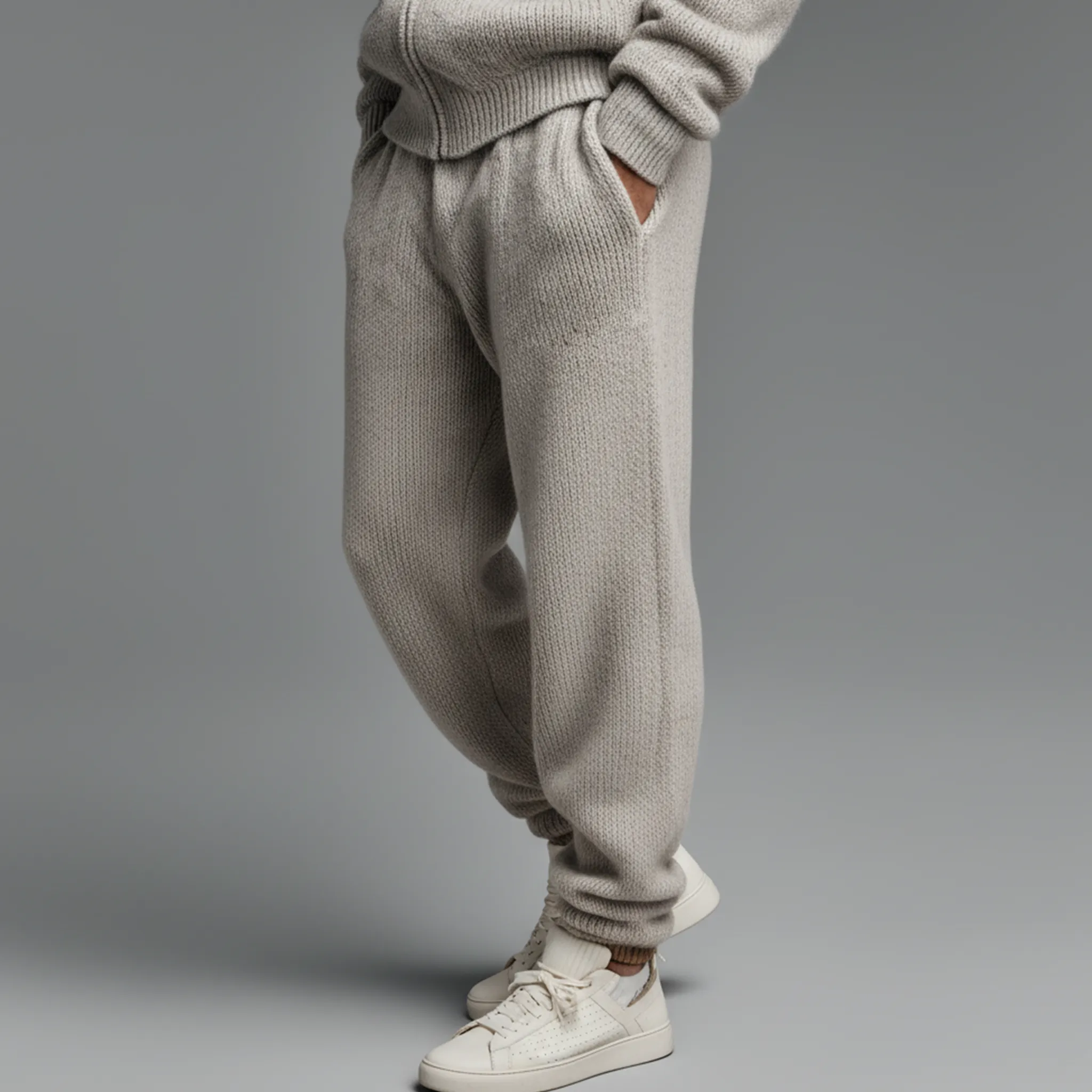 Men's Classic Casual Elastic Waist Knit Trousers MTA1555J5K sold by Manly product image thumbnail 3