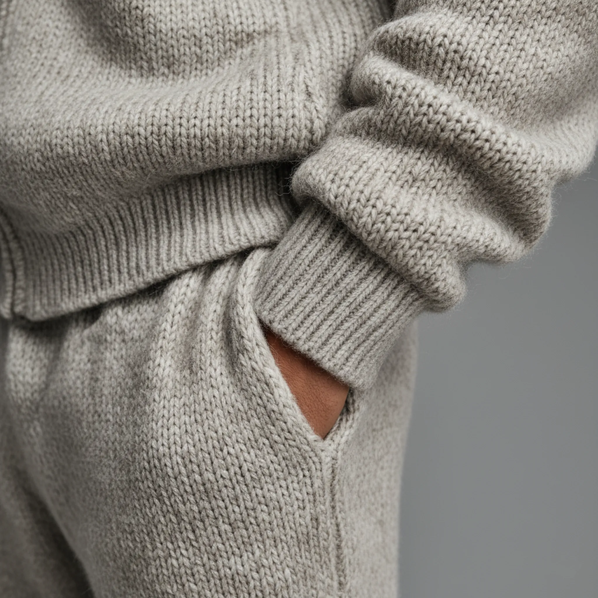 Men's Classic Casual Elastic Waist Knit Trousers MTA1555J5K sold by Manly product image thumbnail 5