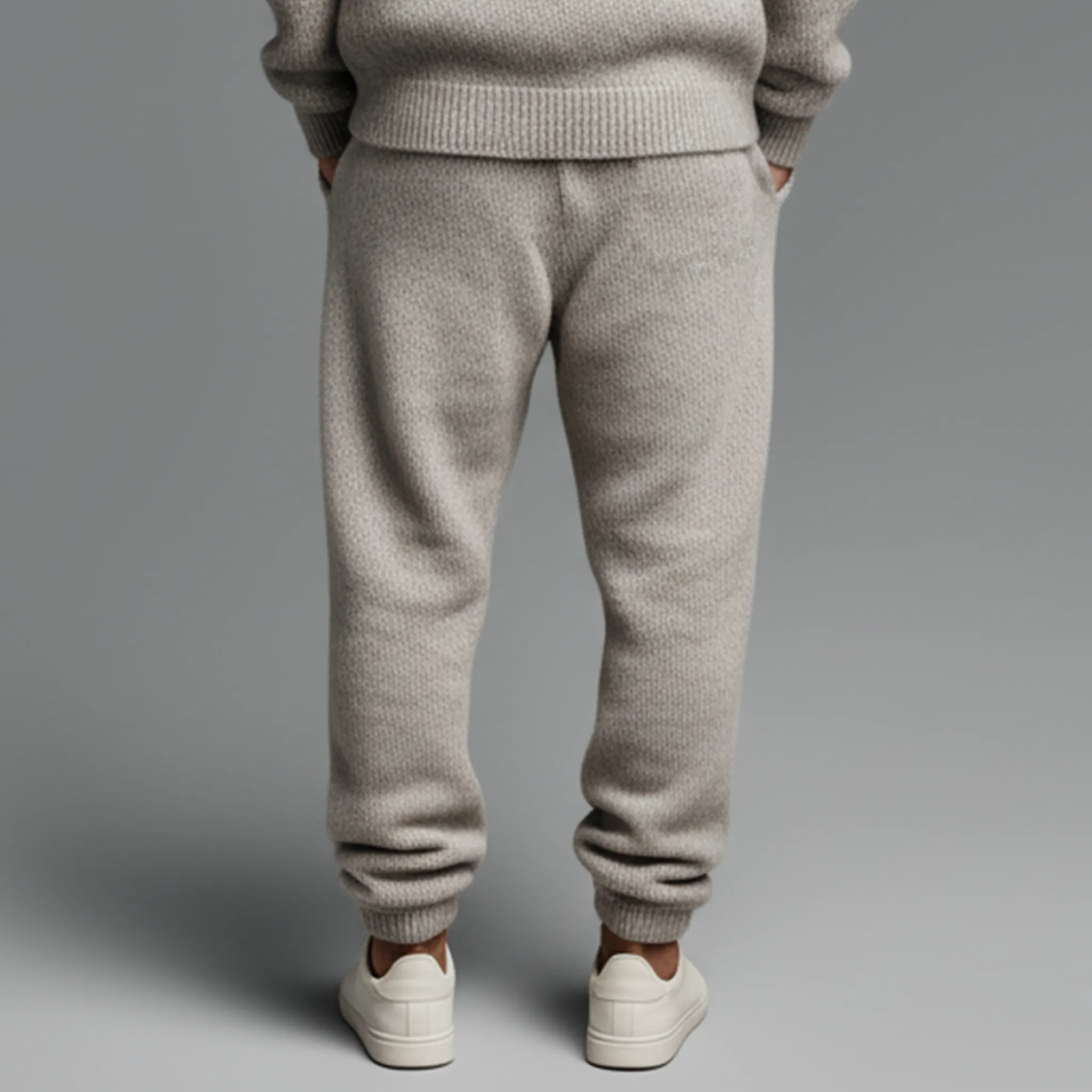 Men's Classic Casual Elastic Waist Knit Trousers MTA1555J5K sold by Manly product image thumbnail 4