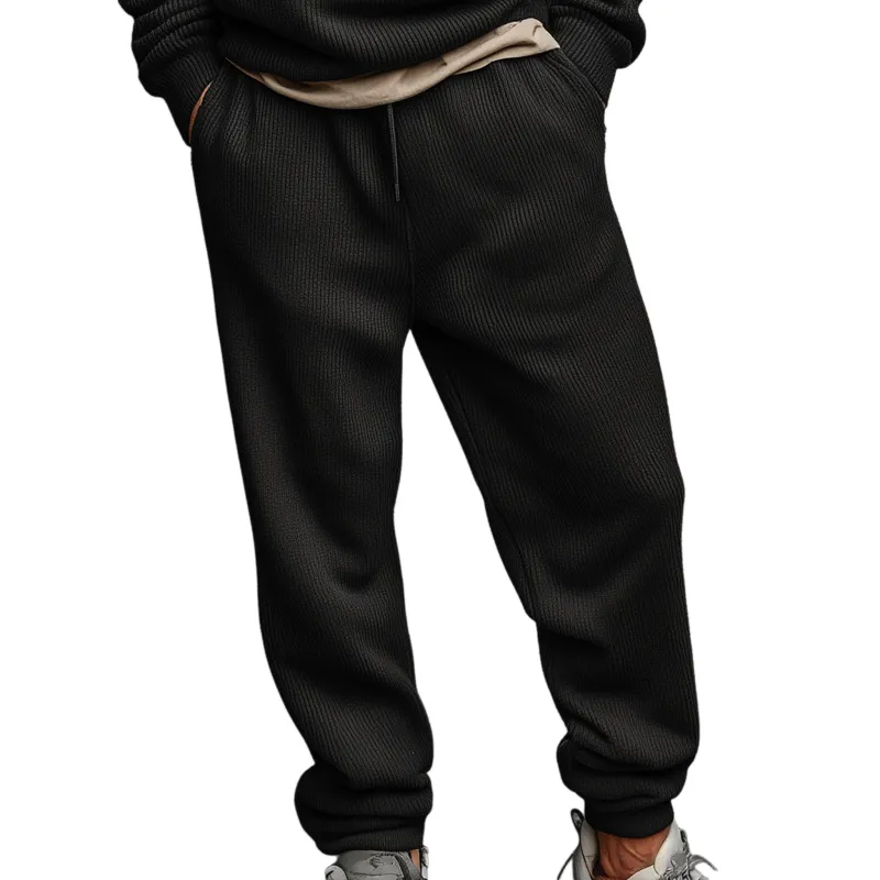 Men's Classic Casual Elastic Waist Knitted Trousers MTA1567J7K sold by Manly