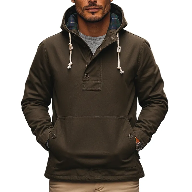 Men's Casual Cotton Pullover Hoodie MTA1499J2X sold by Manly