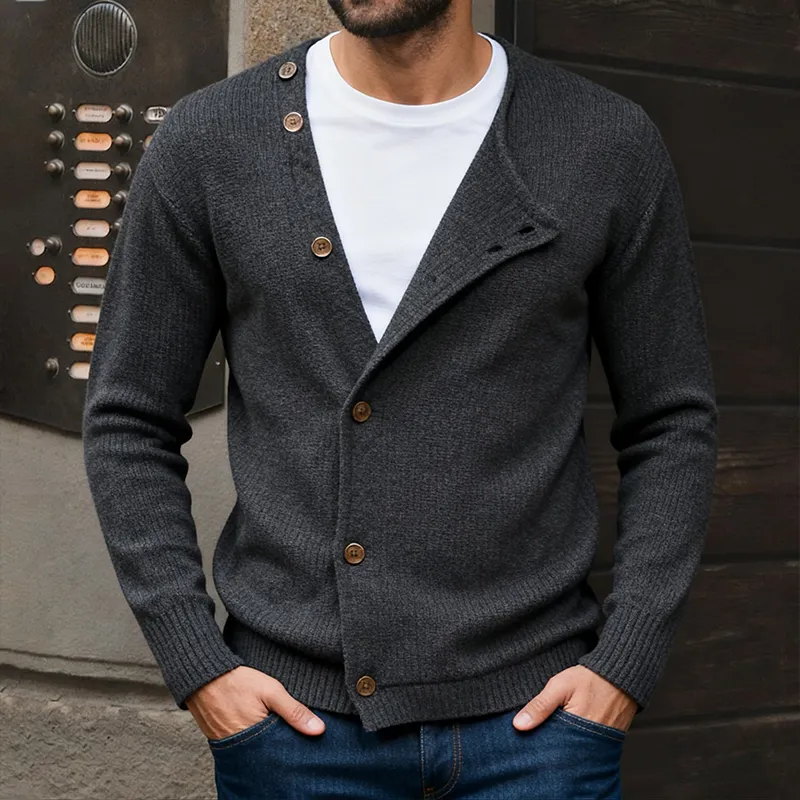 Men's Vintage Casual Knitted Sweater Button Cardigan MTA1670J6TO sold by Manly product image thumbnail 2
