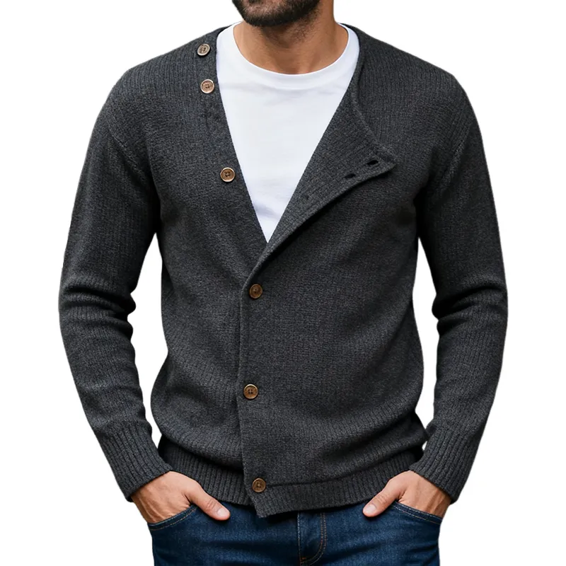 Men's Vintage Casual Knitted Sweater Button Cardigan MTA1670J6TO sold by Manly