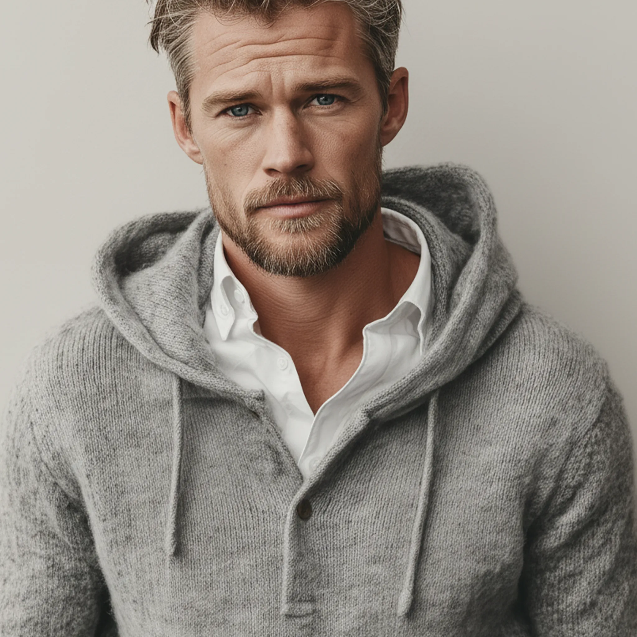 Men's Classic Casual Knit Hooded Sweater MTA1638J3K sold by Manly product image thumbnail 5