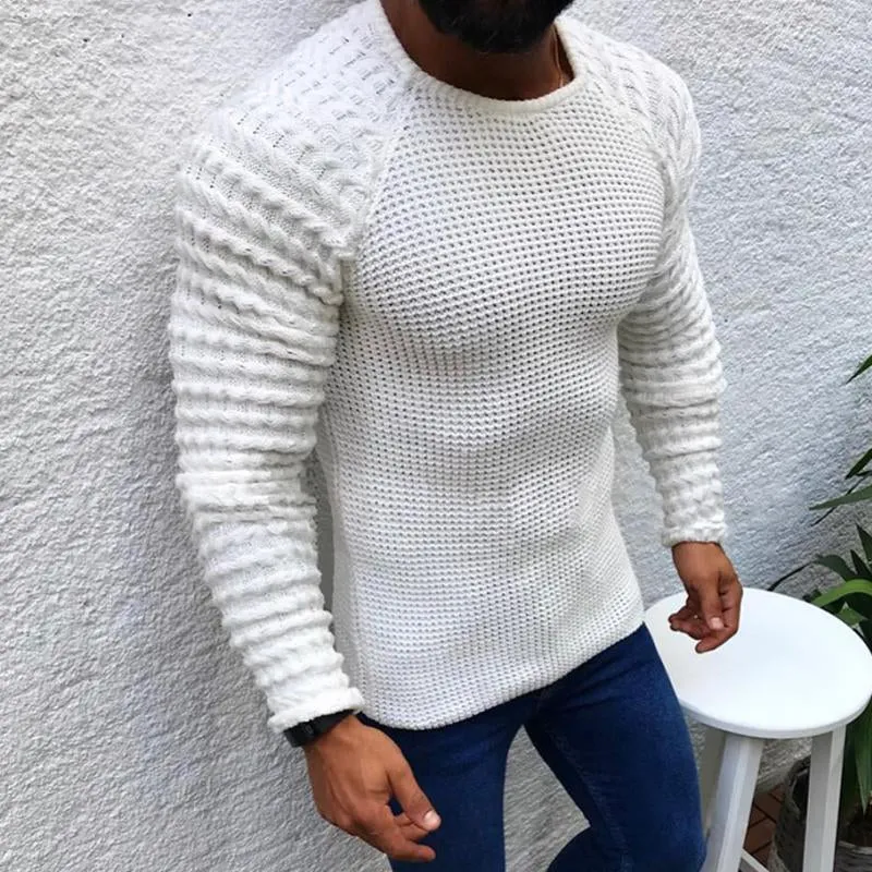 Men's Solid Color Long Sleeve Round Neck Pullover 82433300X sold by Manly product image thumbnail 2
