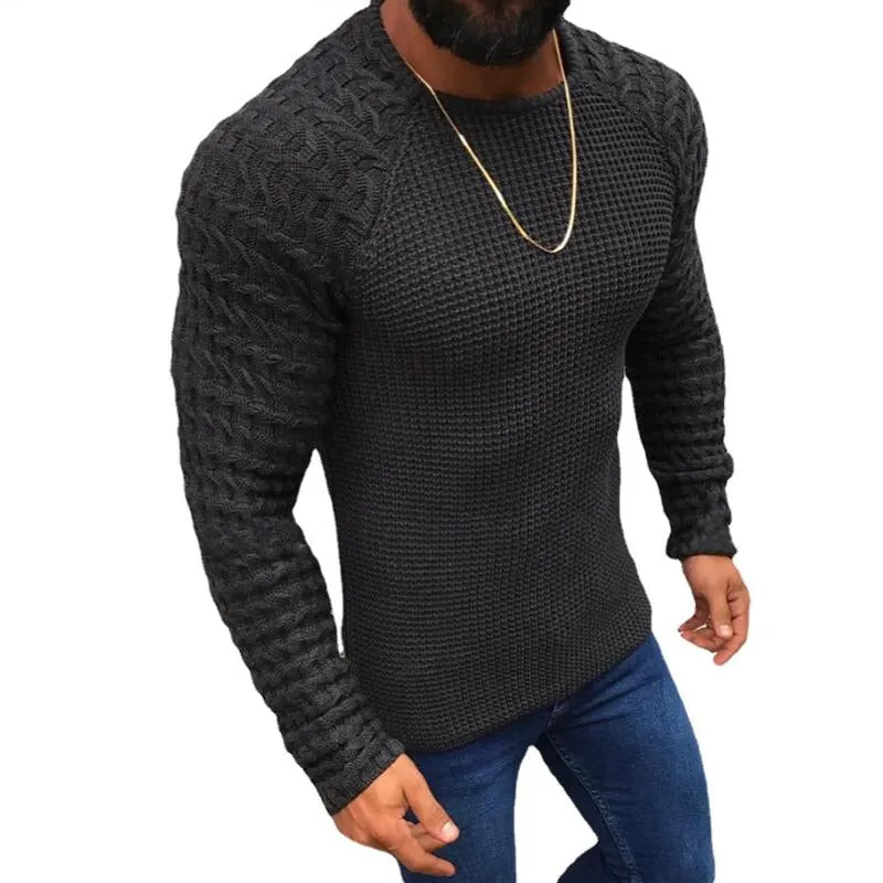 Men's Solid Color Long Sleeve Round Neck Pullover 82433300X sold by Manly