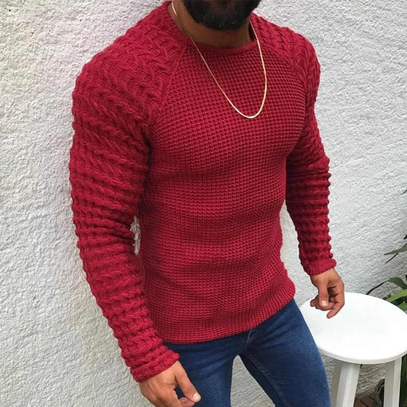 Men's Solid Color Long Sleeve Round Neck Pullover 82433300X sold by Manly product image thumbnail 3