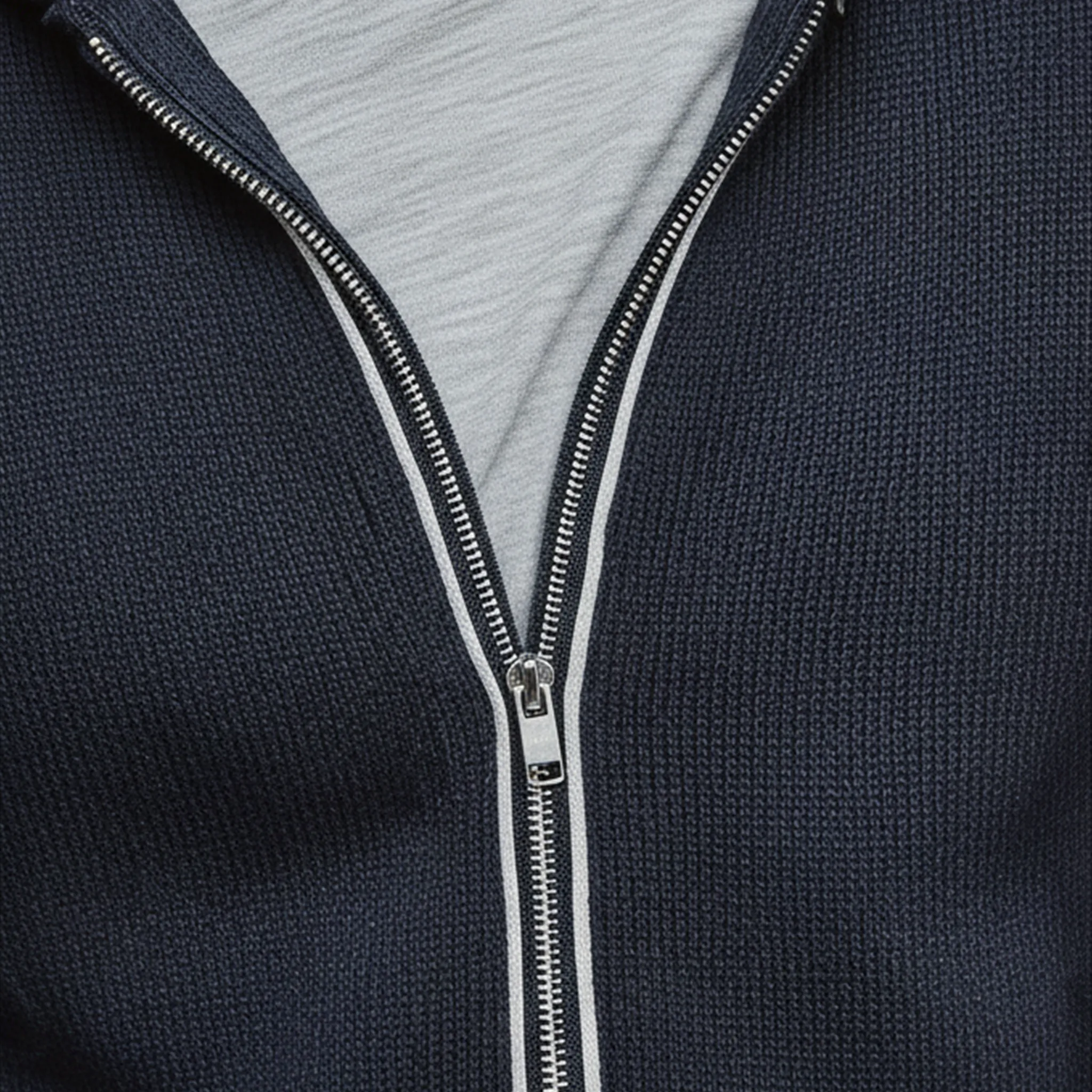 Men's Classic Casual Hooded Zippered Knit Cardigan MTA2178J2K sold by Manly product image thumbnail 5