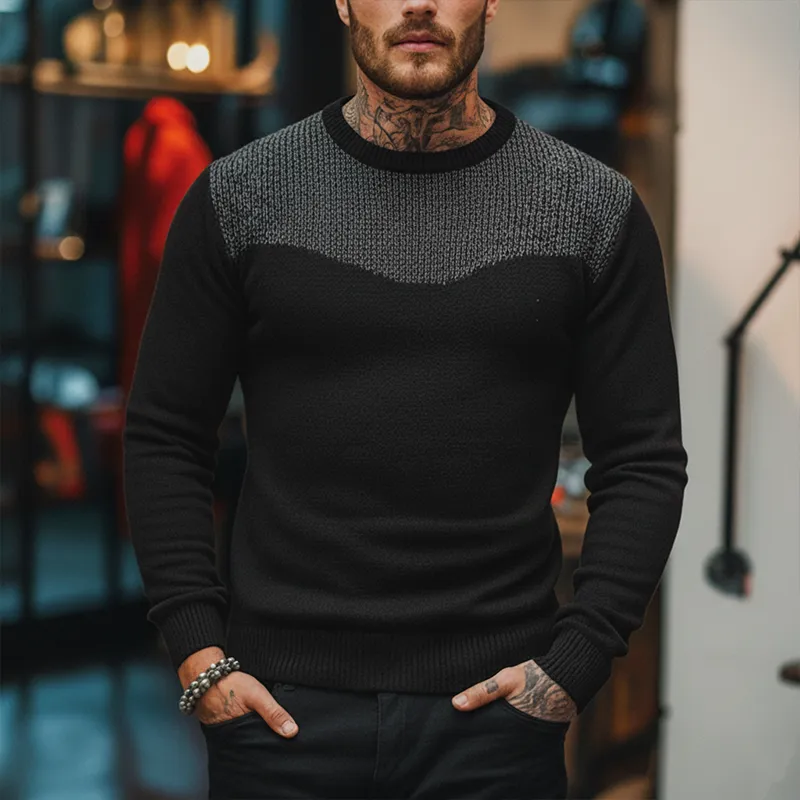 Men's Winter Vintage Cotton Knit Sweater (Detachable Collar) MTA2191J2P sold by Manly product image thumbnail 4