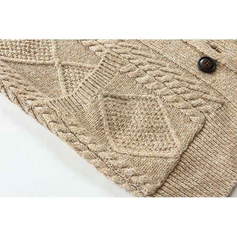 Men's Solid Color Cardigan Single Breasted Sweater 44620688X sold by Manly product image thumbnail 5