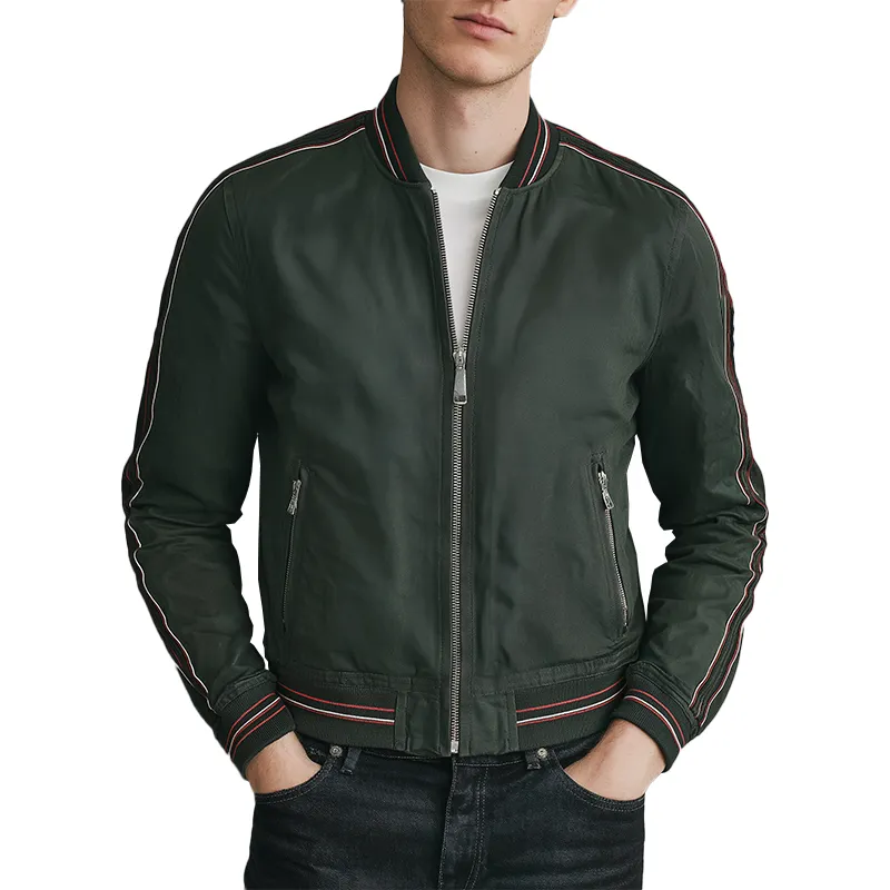 Men's Autumn Fashion Ribbed Polyester Waterproof Thin Jacket MTA2047J3P sold by Manly