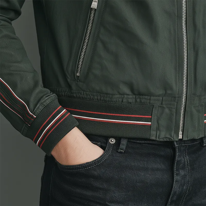 Men's Autumn Fashion Ribbed Polyester Waterproof Thin Jacket MTA2047J3P sold by Manly product image thumbnail 5