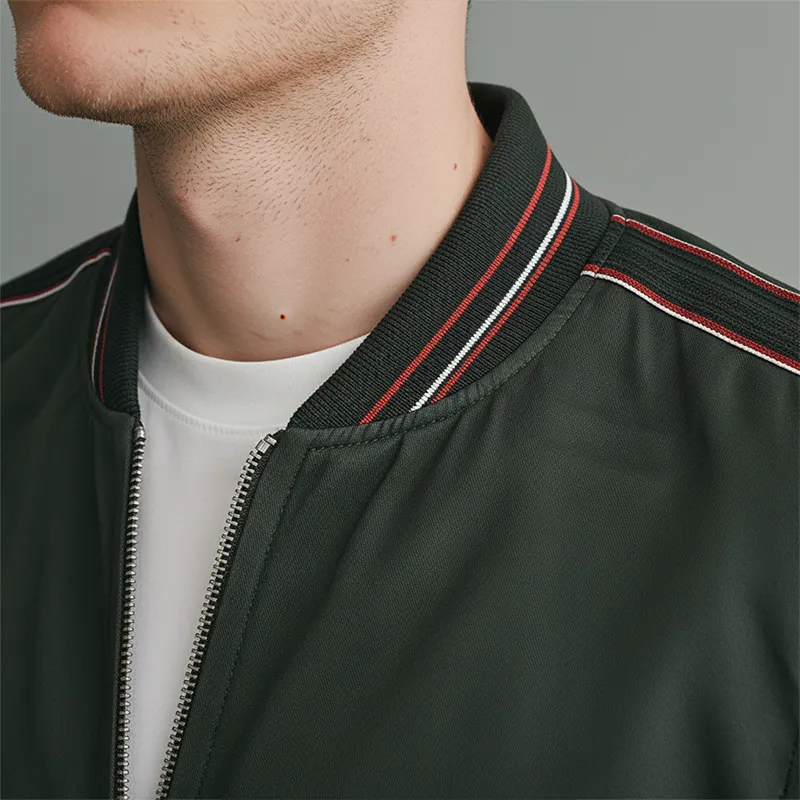 Men's Autumn Fashion Ribbed Polyester Waterproof Thin Jacket MTA2047J3P sold by Manly product image thumbnail 3