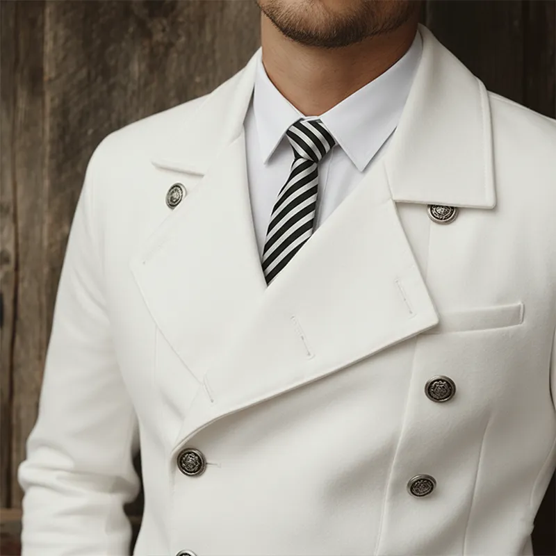 Men's Winter Fashion Cotton Blend Double Breasted Jacket MTA2084J0P sold by Manly product image thumbnail 5